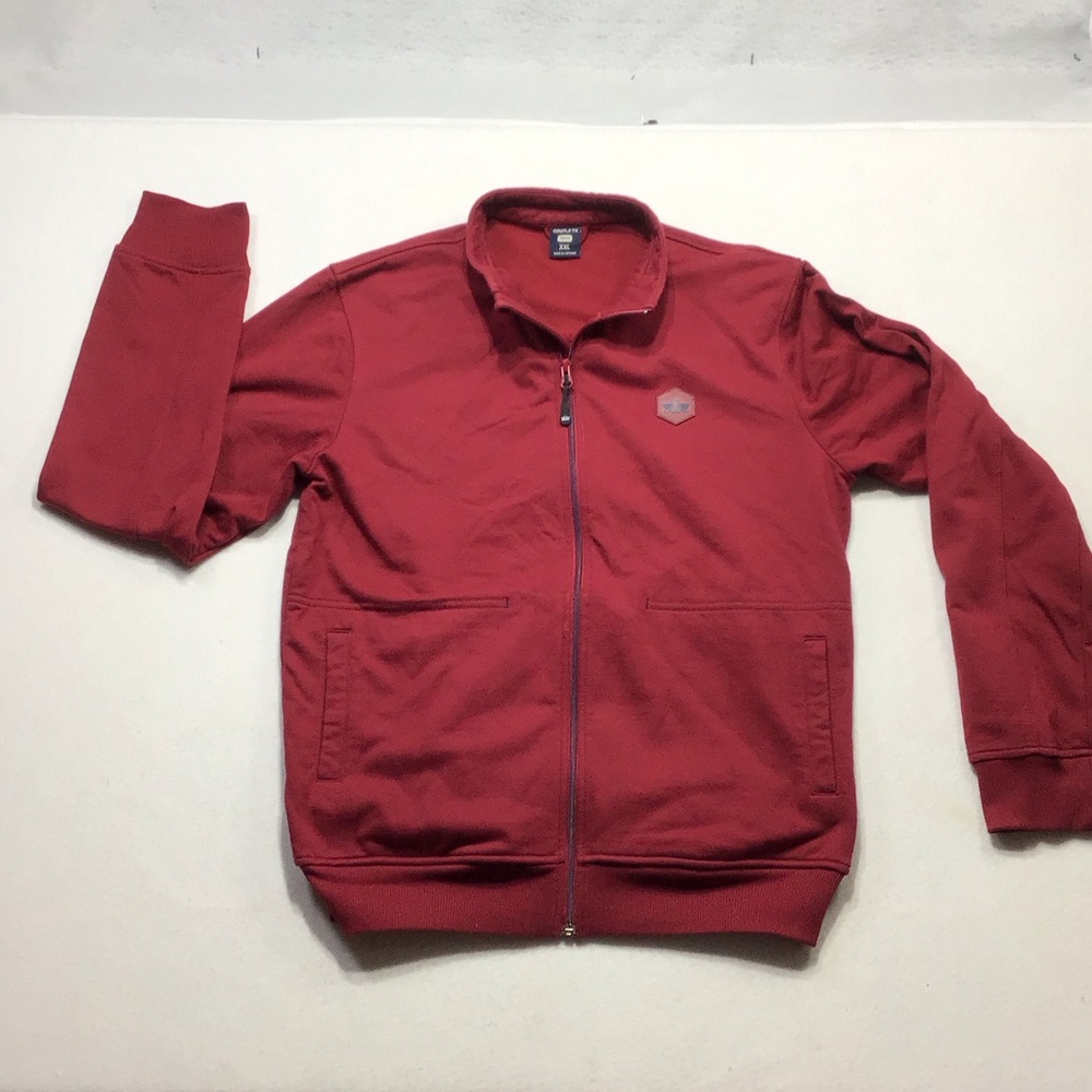 Men's Red Full Zip Lightweight Jacket